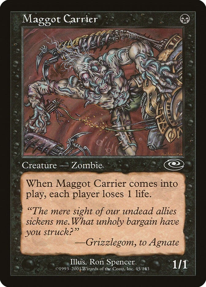 MTG Lightly Played Foil Maggot Carrier - [Planeshift] - Image 1 of 1