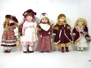 5x Muñeca de Coleccionista Porcelana 40cm Nueva Muñeca Sin Usar - Imagen 1 de 5