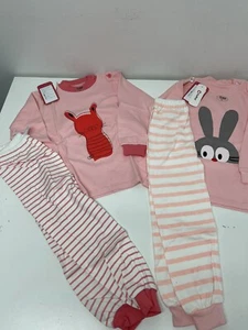 x2 PatPat 2pcs Toddler Infant Girls Outfits Print LS Top +Elastic Pants 3-4 Year - Picture 1 of 4