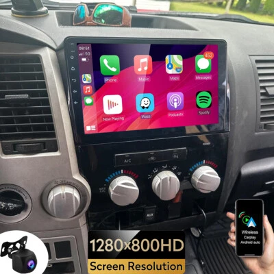 For Toyota Tundra 2007-2013 Sequoia 2008-2019 Car Stereo GPS Navi Radio + Camera - Image 1 of 4