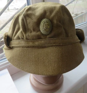 "Afganka" Vintage Sowjetische Soldaten Mütze. Sowjetischer Einsatz in Afghanistan Gr. - 58 - Bild 1 von 9
