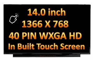 NT140WHM-T02 NT140WHM-T00 Touch LED LCD Screen HD Display For HP WINDOWS only - Picture 1 of 5