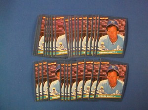 31-1986 Donruss Leaf  Baseball # 42 George Brett NMT++