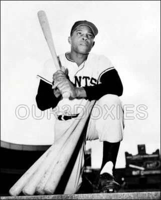 Willie Mays Photo 8X10 - 1955 New York Giants - Image 1 of 4