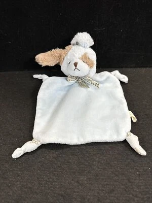 Bearinton Baby Wee Waggles Puppy Dog Lovey 9" Plush Stuffed Animal Toy Blanket - Image 1 of 4