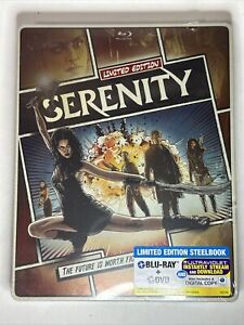 Serenity Limited Edition Steelbook Blu-ray Dvd 2 Discs Nathan Fillion Firefly