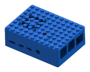 Pi-Blox Raspberry Pi 4 etui, niebieskie - MP001211 - Zdjęcie 1 z 2