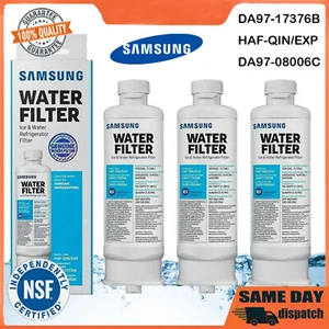 3 Pack SAMSUNG DA97-17376B HAF-QIN/EXP DA97-08006C Refrigerator Water Filter NEW - Picture 1 of 8