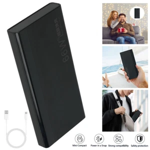 Power Bank 10000mAh 66W USB-C Eingabe&Ausgang Externe Handyakkus mit LED Anzeige - Zdjęcie 1 z 12