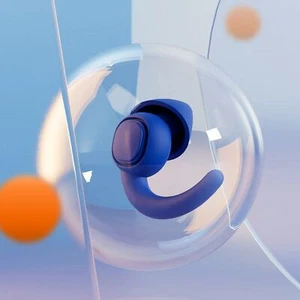 (Dunkelblau) Weiche Silikon Ohrstöpsel Wasserdicht Schwimmen Lärmreduzierung Ohr CH - Bild 1 von 8