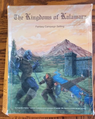 The Kingdoms of Kalamar Fantasy Campaign Setting Box Set 1994 Kenzer & Co. Foto 1 de 4