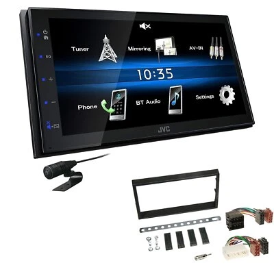 JVC 2 DIN Digital Autoradio Bluetooth USB für Ssangyong Actyon schwarz - Bild 1 von 4