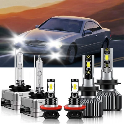 Kit de luces antiniebla de haz alto y bajo LED para Mercedes-Benz CL500 2010 6500K Foto 1 de 4