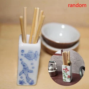1/12 Miniature Dollhouse Chinese Chopsticks tube Tableware Set Kitchen Toy*5S - Picture 1 of 12