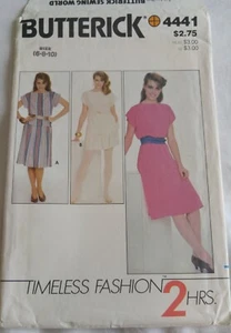Butterick Sewing Pattern Women's DRESS TOP SKIRT 4441 Size 6-8-10 UNCUT - Picture 1 of 5