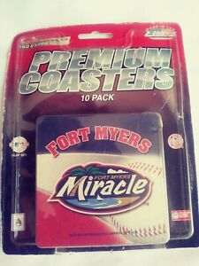 10 Ft. Myers MIRACLE Coasters, Minor League Product- Rico Indus./ Collectible.