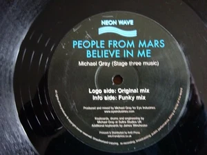 PEOPLE FROM MARS - BELIEVE IN ME 2006 12" VINYL SINGLE. NEONWAVE 005. - Picture 1 of 2