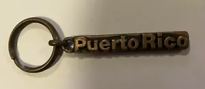 Key Chain Puerto Rico, San Juan Brass tone - Picture 1 of 4