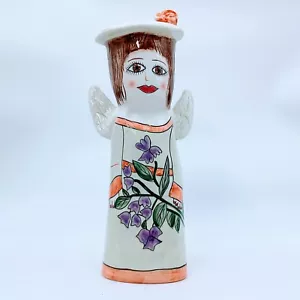 Vintage Susan Paley by Ganz CELESTE handpainted Angel vase. Pre-owned - Picture 1 of 8