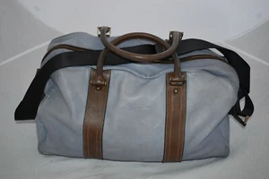 Paul Smith Dip Dyed Blue Leather Zip Holdall Large Shoulder Duffle Weekend Bag - Picture 1 of 12