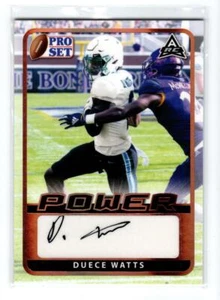 2021 Leaf Pro Set Power Bronze #BADW1 Duece Watts - Picture 1 of 1