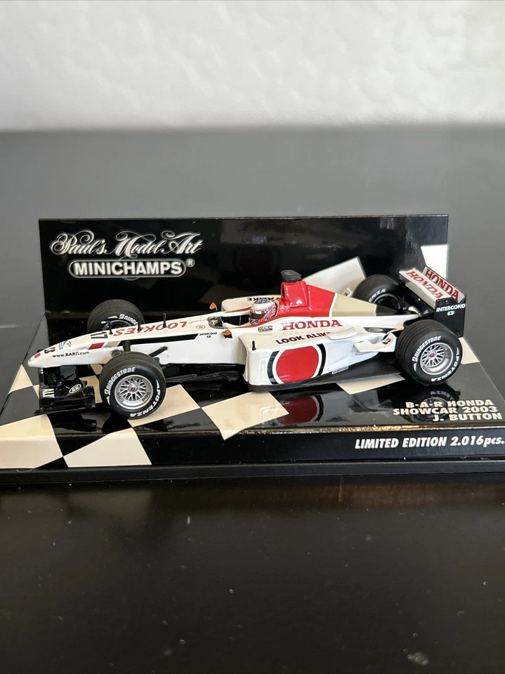 B-A-R Honda Showcar F1 2003 Jenson Button MINICHAMPS 1:43 - Image 1 of 1