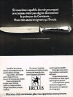 Publicite Advertising 055  1971  Ercuis  Art De La Table Centaure Couverts