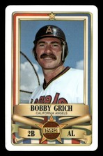 1982 Perma-Graphics #1 Bobby Grich All-Star Credit Card