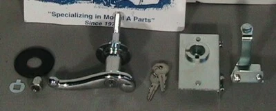 Ford Deluxe modelo A 1928-1931 tapa maletero desplazado manija de bloqueo, pestillo y golpeador Foto 1 de 4