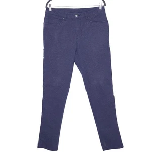 LULULEMON ABC Hose Slim Tech Canvas Meliert Deep Navy Freizeit Herren 32 - Bild 1 von 10