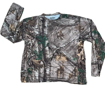 Old Mill Real Tree Camo Shirt Men ‘s XL  Green Brown Long Sleeve Hunting Hiking - Image 1 of 4