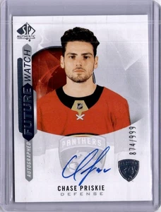 Chase Priskie Future Watch Auto /999 #219 2020 SP Authentic Florida Panthers - Bild 1 von 2