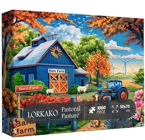 Country Life Bauernhof Puzzle für Erwachsene 1000 Teile, Herbstlandschaft - Bild 1 von 2