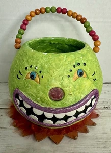 De Colección Johanna Parker por BETHANY LOWE Designs HALLOWEEN Calabaza Verde Sonriente - Imagen 1 de 16