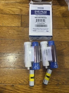 (2) Magicard Pronto Farbfilm & Reinigungsspule MA100YMCKO, 100 Ausweisdrucke 00 - Bild 1 von 4
