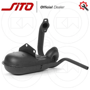 Silenciador De Escape Tipo Original Negro Para Piaggio APE 50 FL-FL2 1989 > 1995 - Imagen 1 de 2