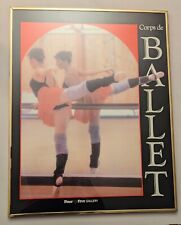 Vintage 1982 Corps de Ballet Framed Poster Litho Scafa-Tornabene Art Publishing
