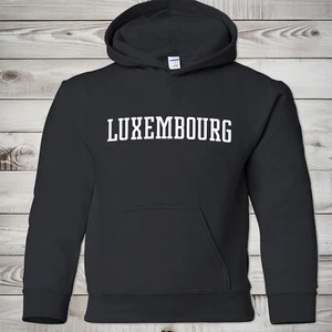 Luxembourg Kids Hoodie | Luxembourg Youth Pullover Hoodie | Schengen, Lëtzebuerg - Picture 1 of 6