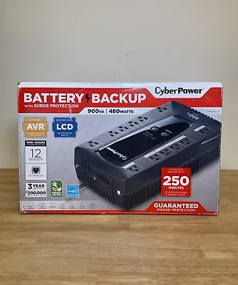 CyberPower Intelligent LCD 900VA / 480W Simulated Sine Wave Line-Interactive UPS - Image 1 of 4