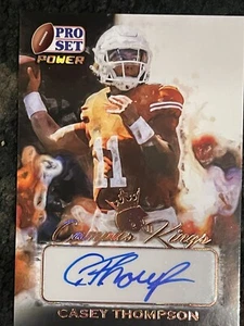 Casey Thompson 2021 Leaf Pro Set Power Campus Kings Auto - Picture 1 of 2