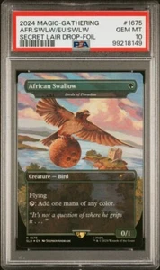 2024 Magic MTG Secret Lair Monty Python FOIL African Swallow #1675 PSA 10 #8149 - Bild 1 von 3