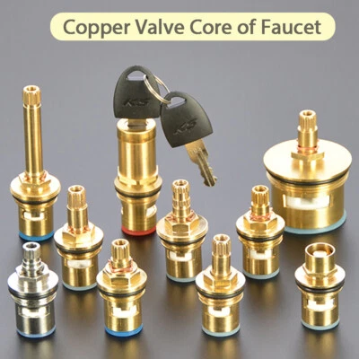 Kartusche Patrone Keramik-Oberteil Ventiloberteil Messing Wasserhahn Ersatz 1/2 - Bild 1 von 4