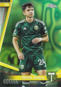 Tarjetas de lava verde cromadas base de fútbol de las Grandes Ligas Topps 2024 (98-100) - MLS - Imagen 1 de 4