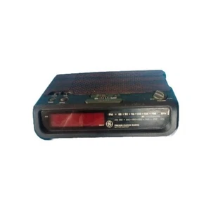 GE Alarm Clock Radio Digital AM/FM Model 7-4612A Brown Woodgrain Works VTG 6934 - Picture 1 of 10