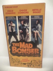 The Mad Bomber Crime Thriller VHS 1973 Bert I Gordon Chuck Connors Neville Brand - Picture 1 of 3