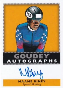 OBERDECK 2018 GOODWIN CHAMPIONS MAAME BINEY #GA-MB GOUDEY AUTOGRAMMKARTE - Bild 1 von 2