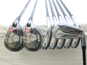 New Callaway Epic Forged Iron Set 3H-PW Tensei White 70 Stiff Flex Graphite - Picture 1 of 10