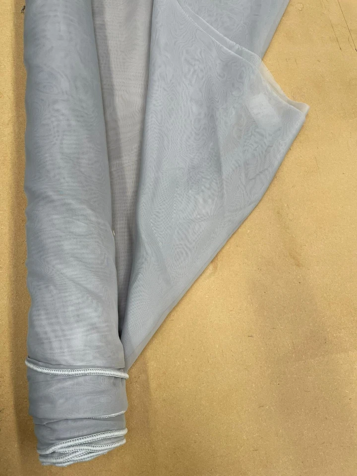 Grey, Plain sheer fabric, Polyblend, 4 Metres @ £10 Per Metre - Image 1 of 1