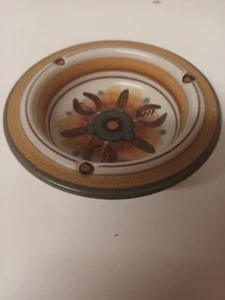 PORTA CELOS ESPAÑA PINTADO A MANO POR PILAS VINTAGE CENICERO CERÁMICA. CONDICIONES ENCANTADORAS - Imagen 1 de 5