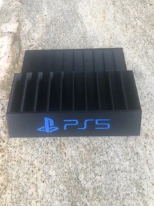 Playstation 5 Spiele Hülle Halter Schwarz/Blau - Bild 1 von 2